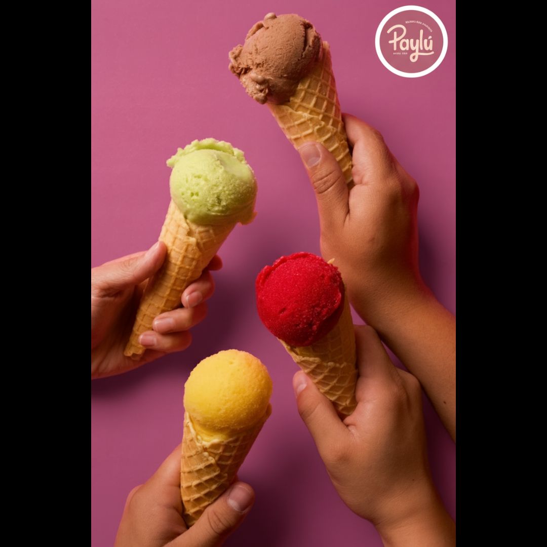 Helados de paila en cono